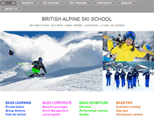 Tablet Screenshot of bass-skischools.com